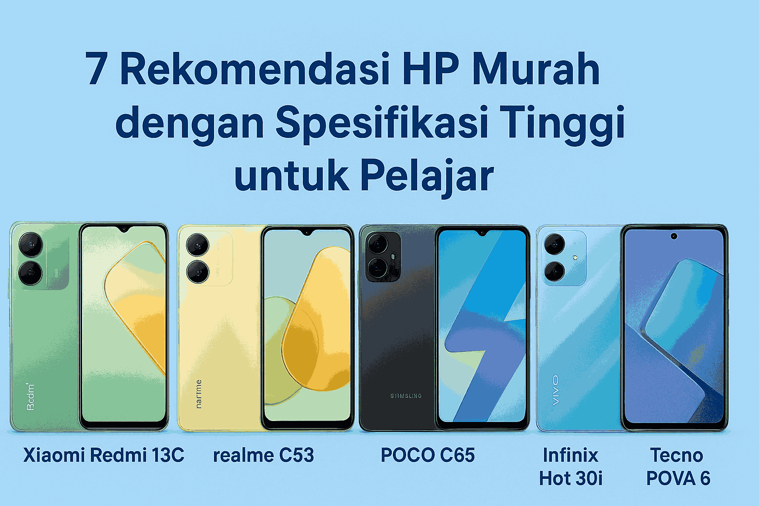 Rekomendasi HP Murah dengan Spesifikasi Tinggi untuk Pelajar!
