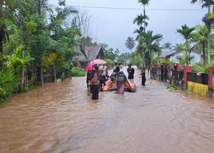 Aceh Jaya Dikepung Banjir: 642 Jiwa Terdampak, Akses Jalan Nasional via Geurutee Tertutup Longsor