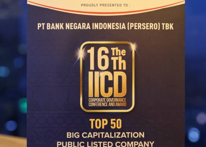BNI Raih Predikat Tertinggi Implementasi GCG di 'The 16th IICD CG Conference & Award 2025'